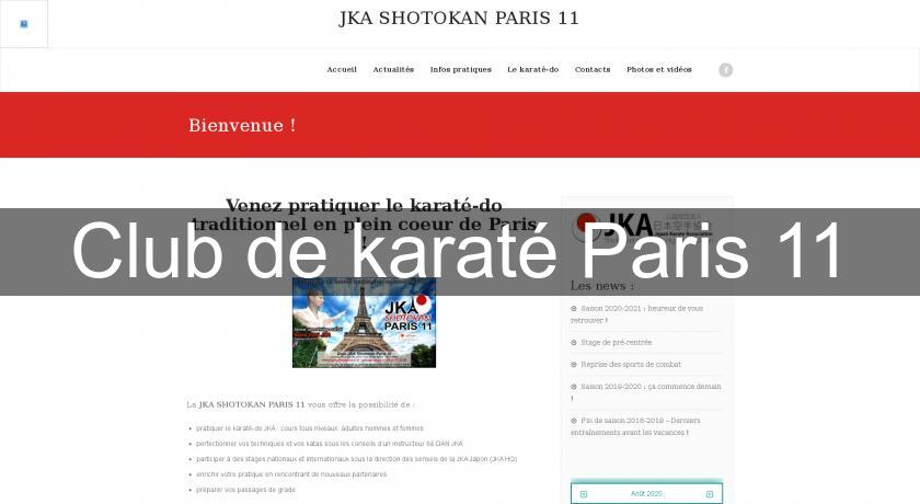 Club de karaté Paris 11