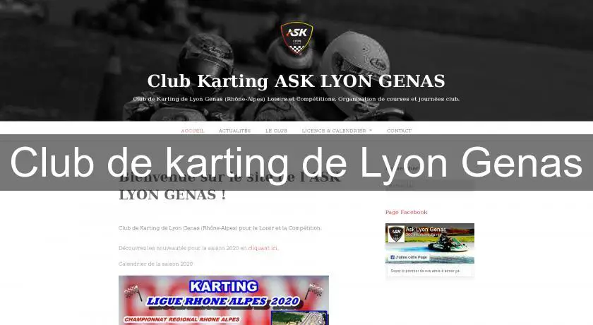 Club de karting de Lyon Genas