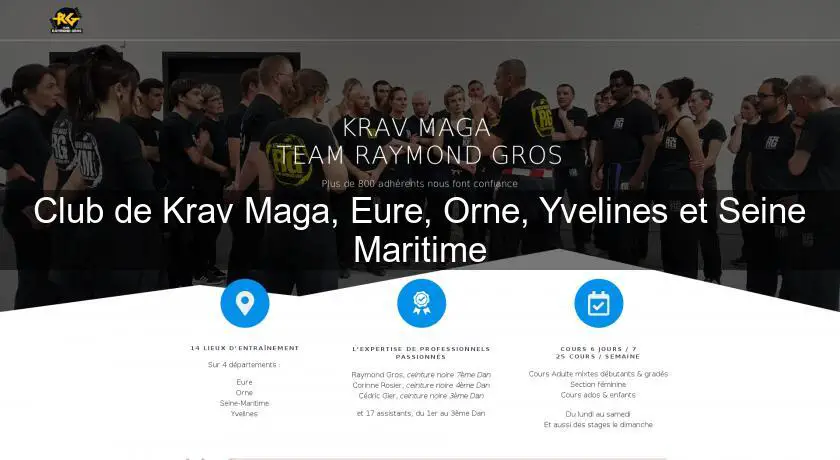 Club de Krav Maga, Eure, Orne, Yvelines et Seine Maritime