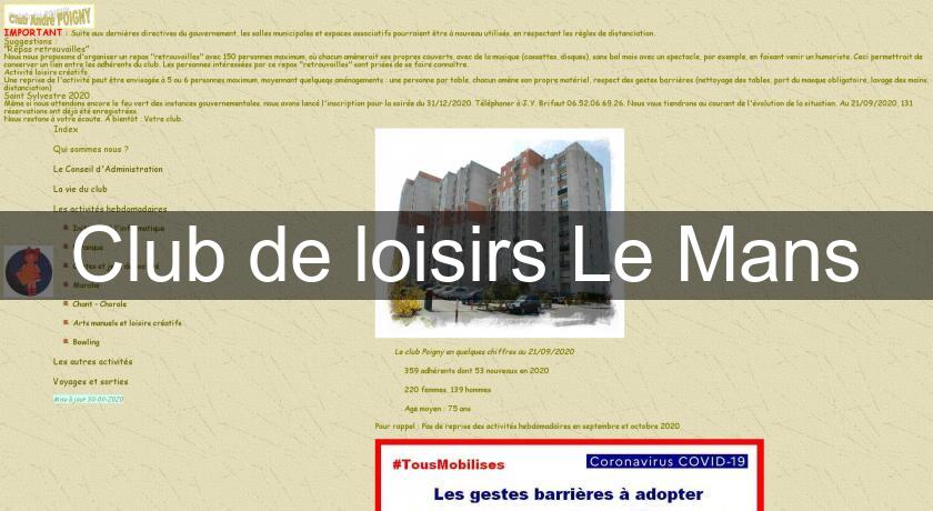 Club de loisirs Le Mans