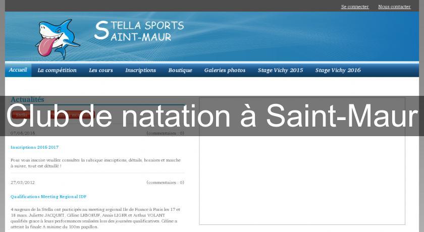 Club de natation à Saint-Maur