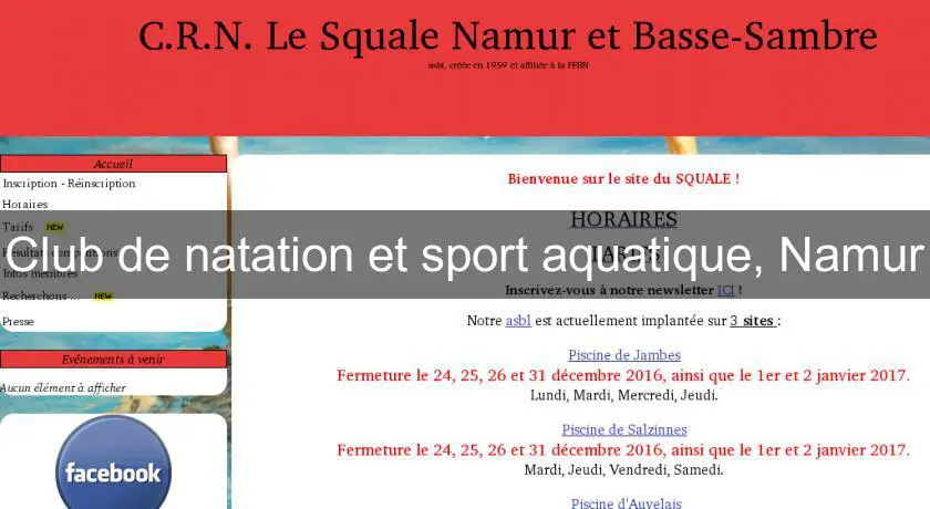 Club de natation et sport aquatique, Namur