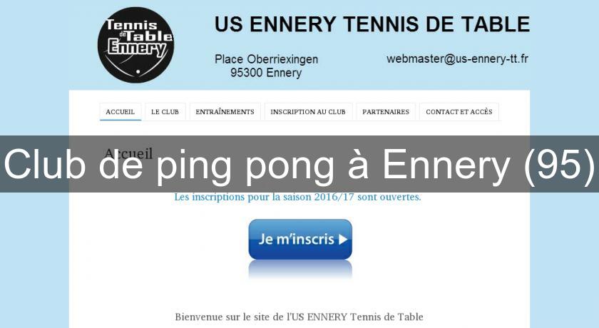 Club de ping pong à Ennery (95)