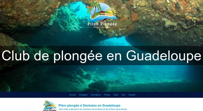 Club de plongée en Guadeloupe Club de plongée en Guadeloupe