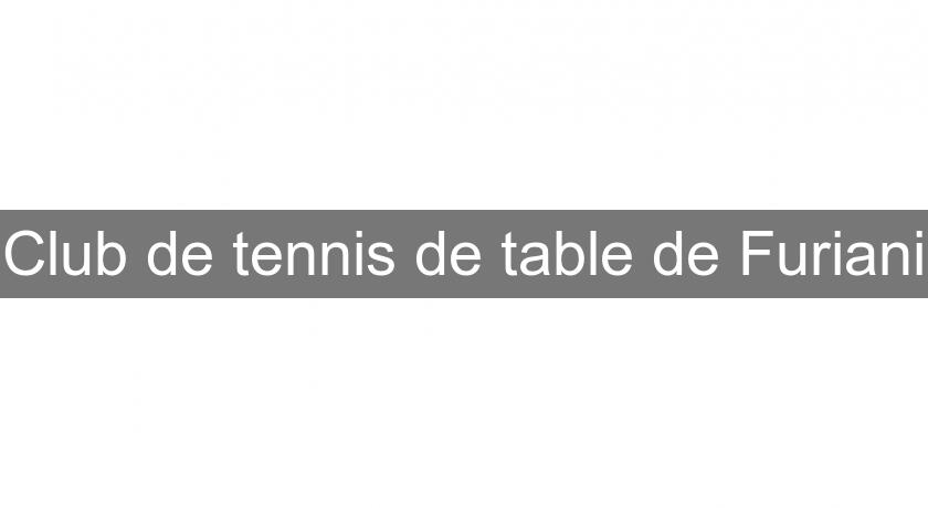Club de tennis de table de Furiani Club de tennis de table de Furiani