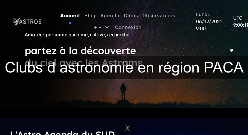 Clubs d'astronomie en région PACA Clubs d'astronomie en région PACA