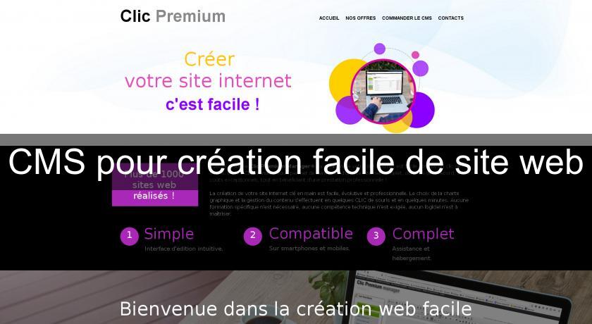 CMS pour création facile de site web CMS pour création facile de site web
