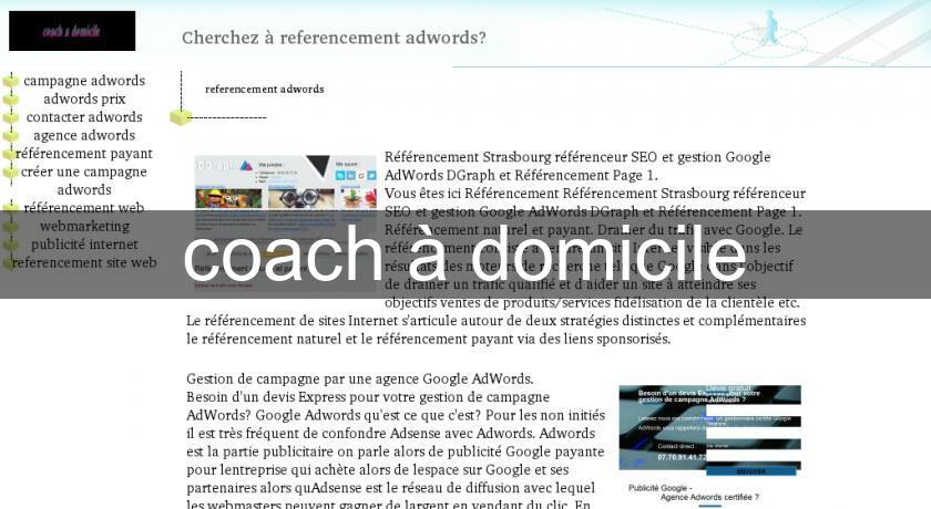 coach à domicile