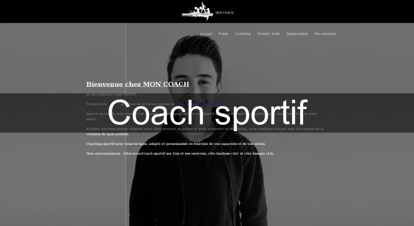 Coach sportif