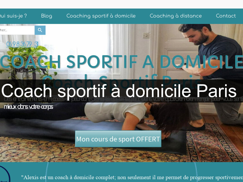 Coach sportif à domicile Paris 