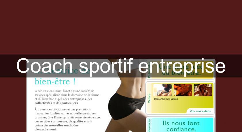 Coach sportif entreprise