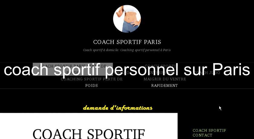 coach sportif personnel sur Paris
