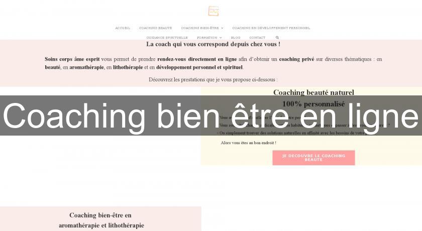 Coaching bien être en ligne