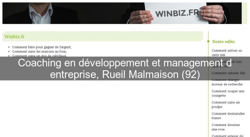 Coaching en développement et management d'entreprise, Rueil Malmaison (92)