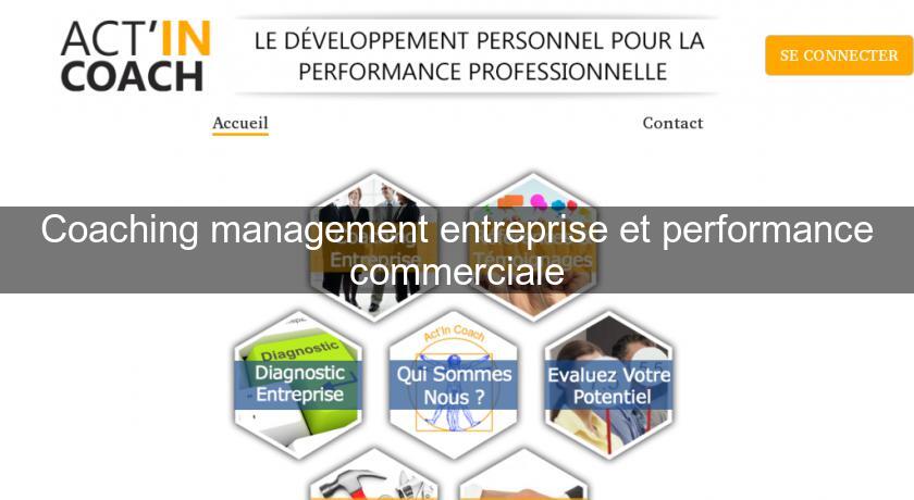 Coaching management entreprise et performance commerciale