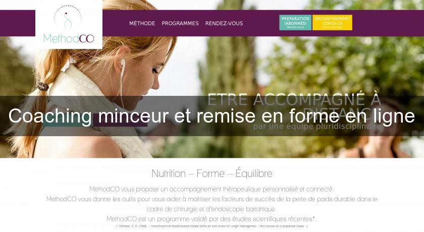 Coaching minceur et remise en forme en ligne Coaching minceur et remise en forme en ligne