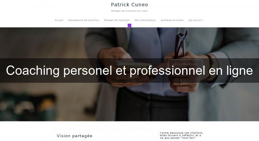 Coaching personel et professionnel en ligne Coaching personel et professionnel en ligne