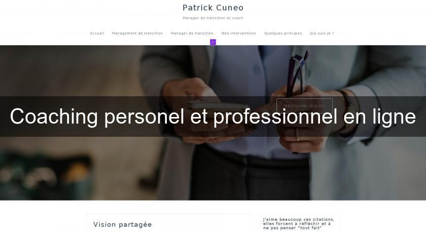 Coaching personel et professionnel en ligne