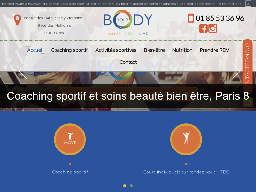 Coaching sportif et soins beauté bien être, Paris 8