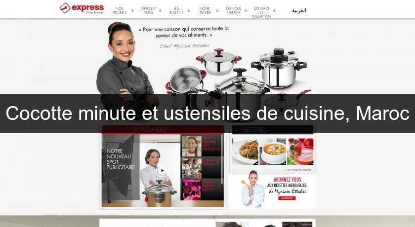 Cocotte minute et ustensiles de cuisine, Maroc