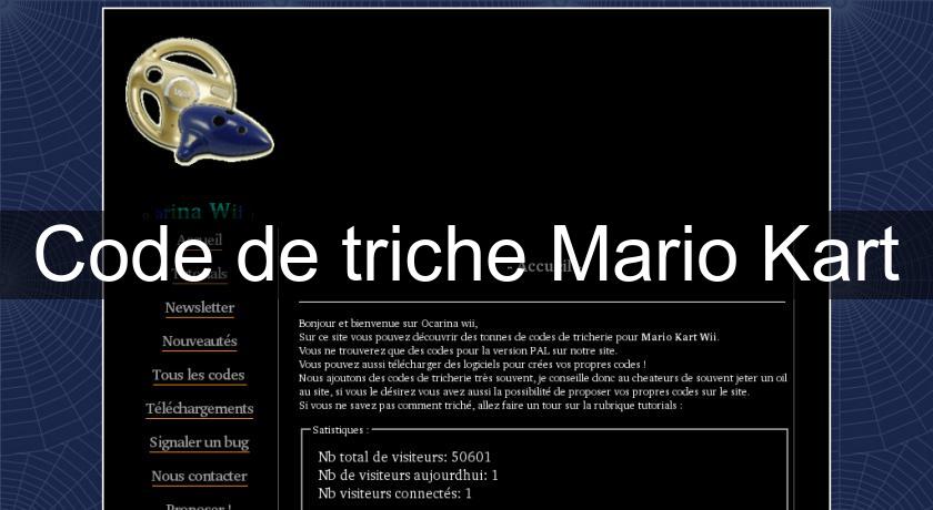 Code de triche Mario Kart Code de triche Mario Kart
