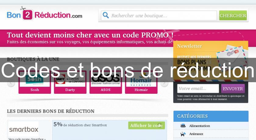 Codes et bons de réduction Codes et bons de réduction