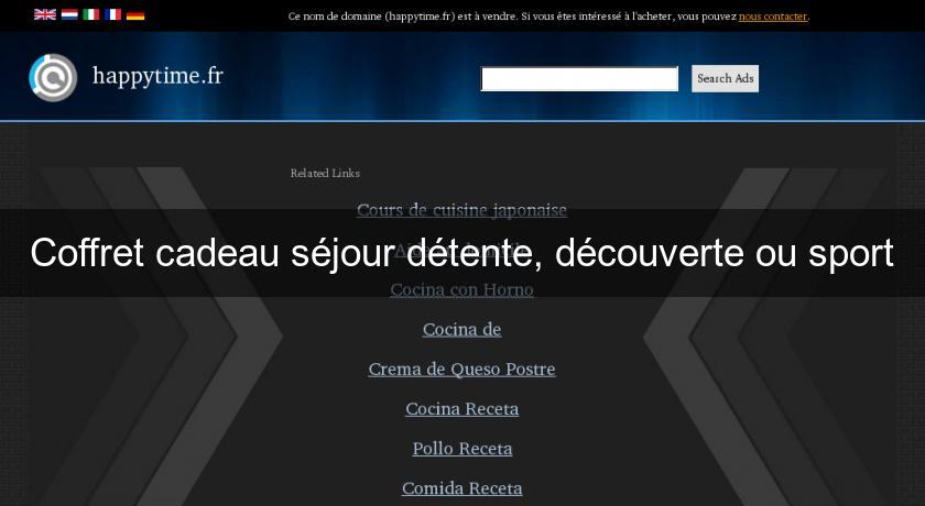 Coffret cadeau séjour détente, découverte ou sport Coffret cadeau séjour détente, découverte ou sport