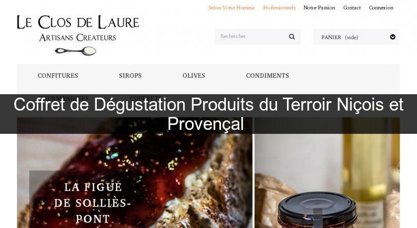 Coffret de Dégustation Produits du Terroir Niçois et Provençal Coffret de Dégustation Produits du Terroir Niçois et Provençal