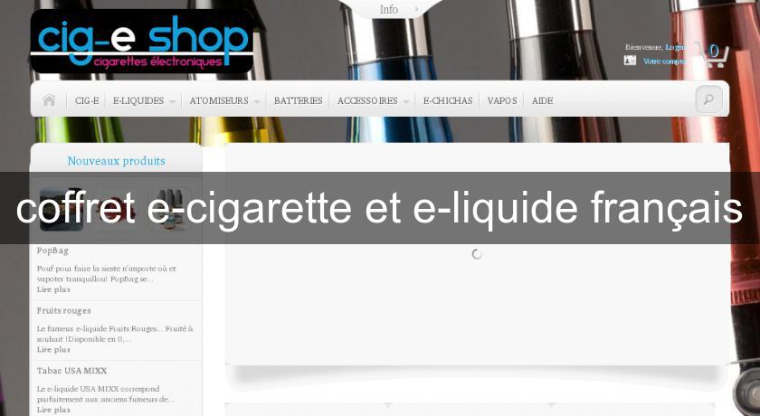 coffret e-cigarette et e-liquide français