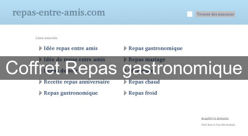 Coffret Repas gastronomique