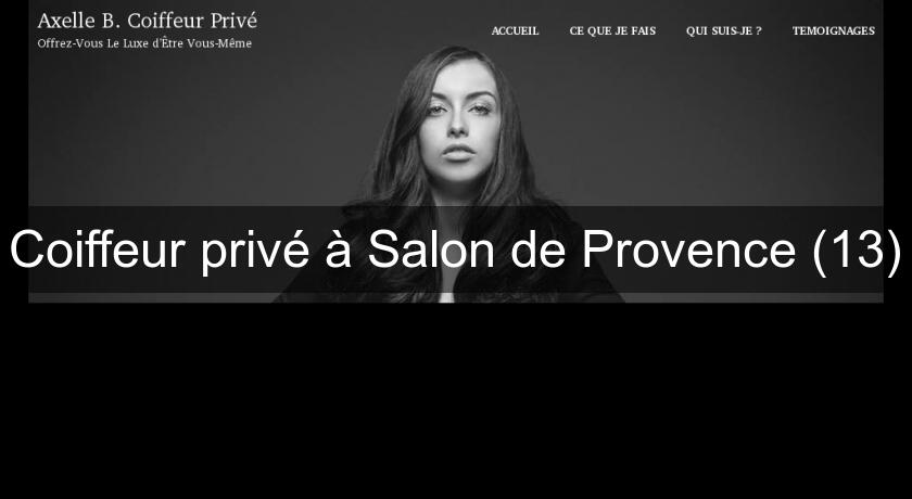 Coiffeur privé à Salon de Provence (13)