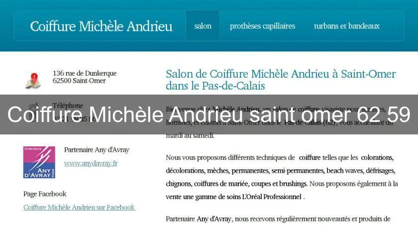 Coiffure Michèle Andrieu saint omer 62 59