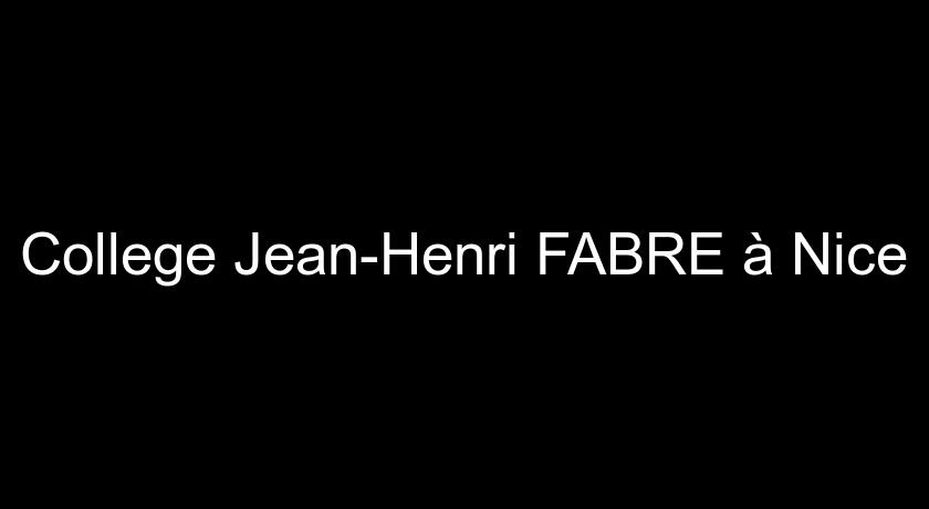 College Jean-Henri FABRE à Nice College Jean-Henri FABRE à Nice