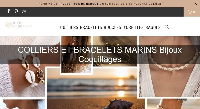 COLLIERS ET BRACELETS MARINS Bijoux Coquillages