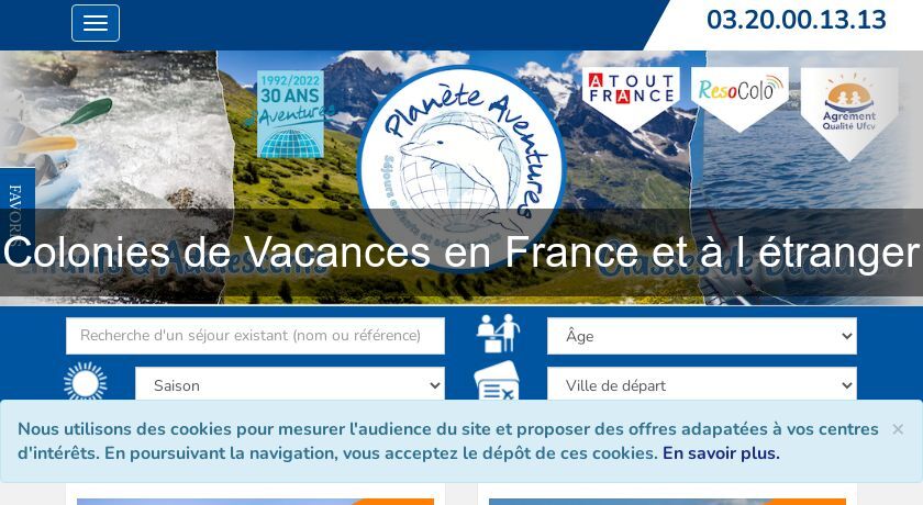 Colonies de Vacances en France et à l'étranger Colonies de Vacances en France et à l'étranger