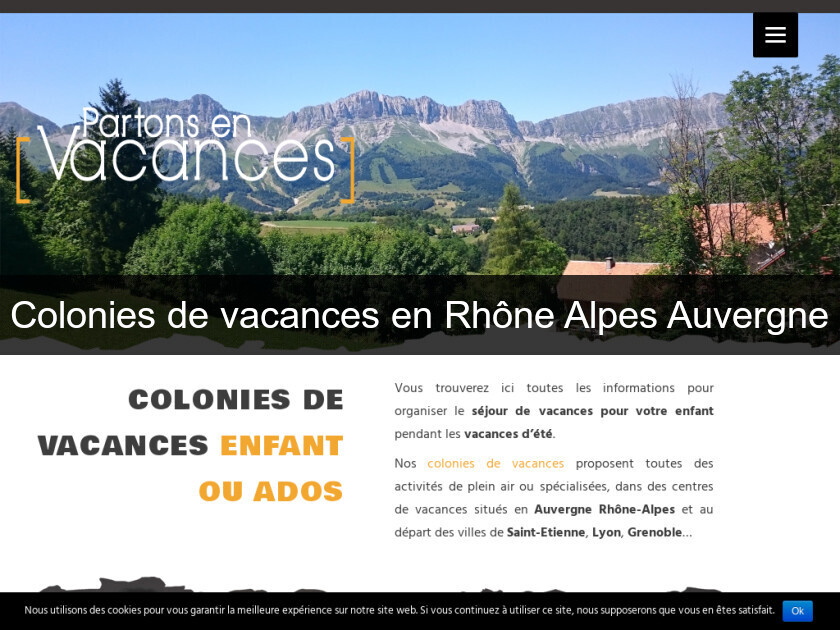 Colonies de vacances en Rhône Alpes Auvergne Colonies de vacances en Rhône Alpes Auvergne