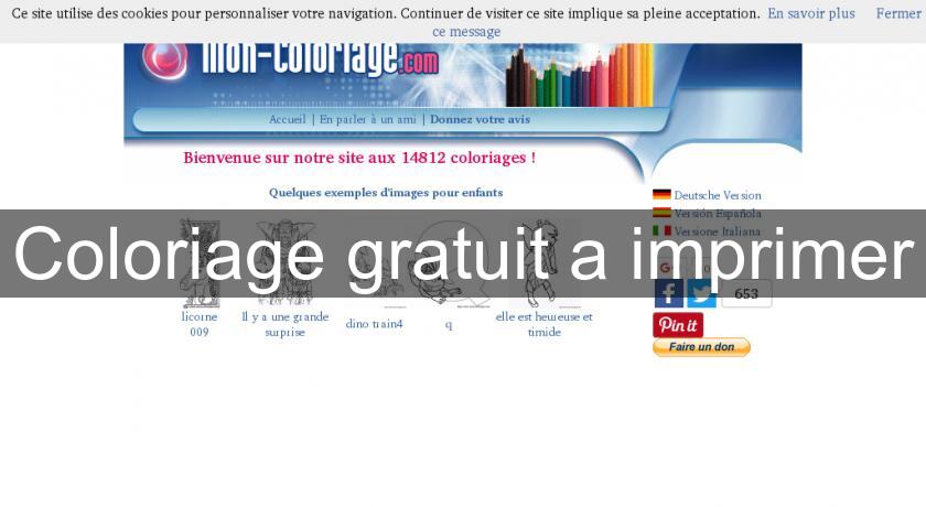 Coloriage gratuit a imprimer Coloriage gratuit a imprimer