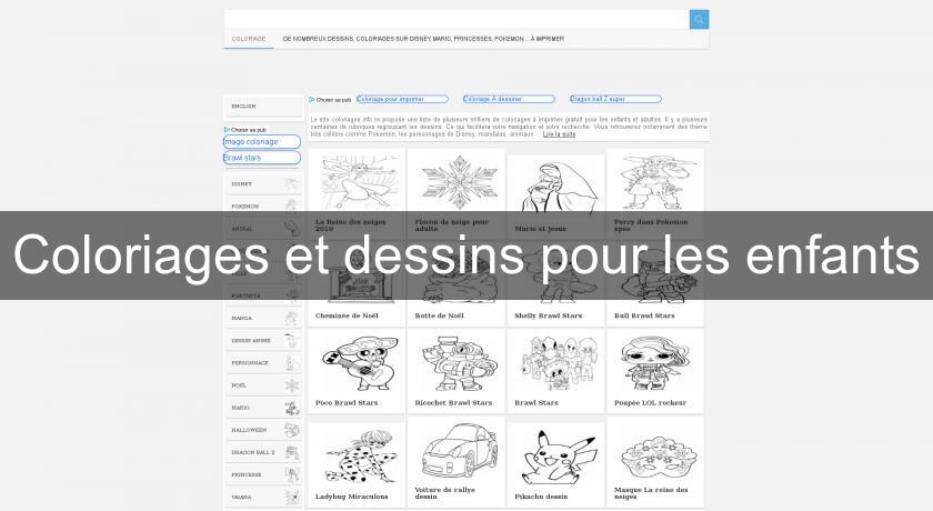 Coloriages et dessins pour les enfants Coloriages et dessins pour les enfants
