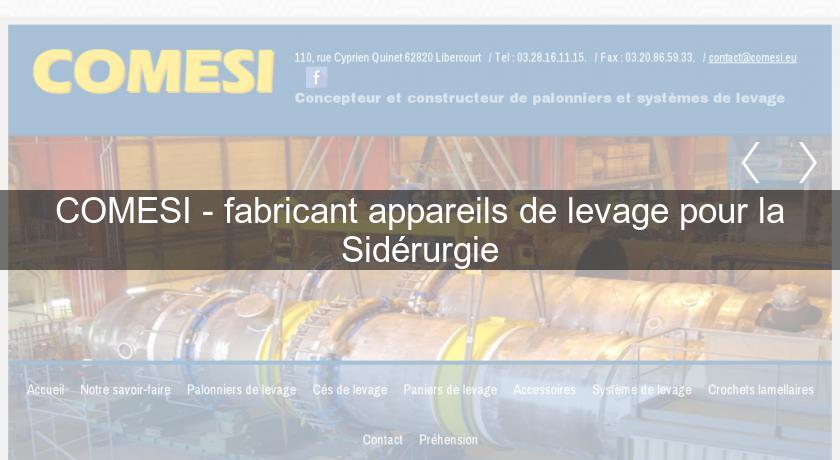COMESI - fabricant appareils de levage pour la Sidérurgie COMESI - fabricant appareils de levage pour la Sidérurgie