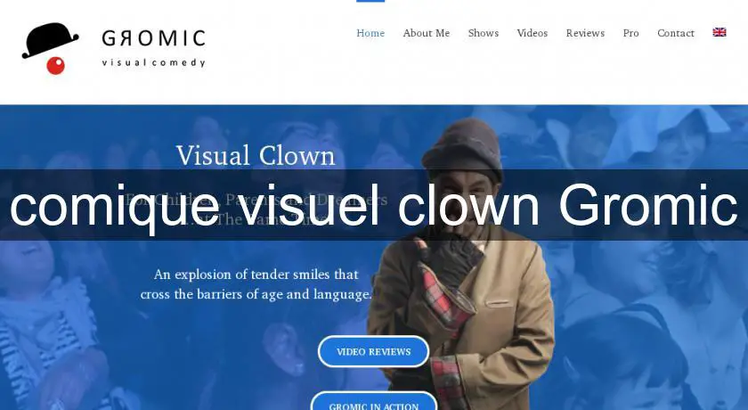 comique visuel clown Gromic