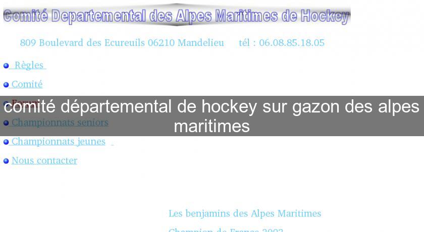 comité départemental de hockey sur gazon des alpes maritimes