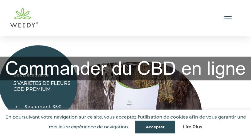 Commander du CBD en ligne