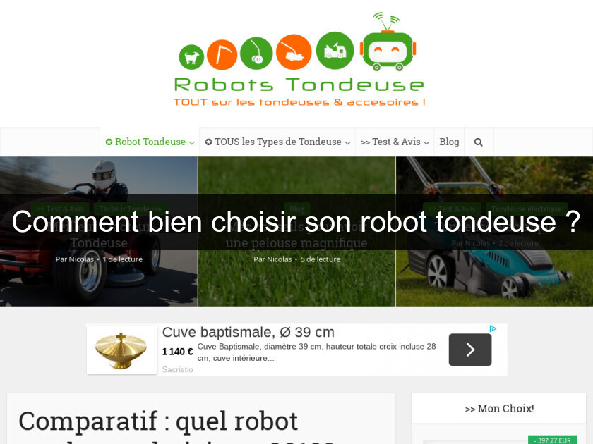 Comment bien choisir son robot tondeuse ?