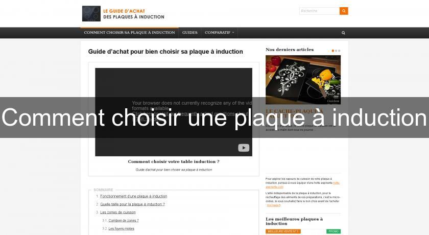 Comment choisir une plaque à induction Comment choisir une plaque à induction