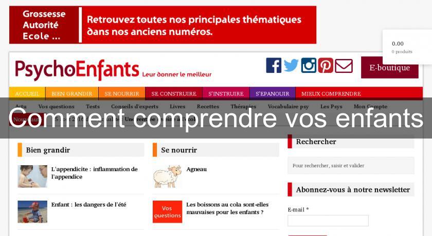 Comment comprendre vos enfants Comment comprendre vos enfants