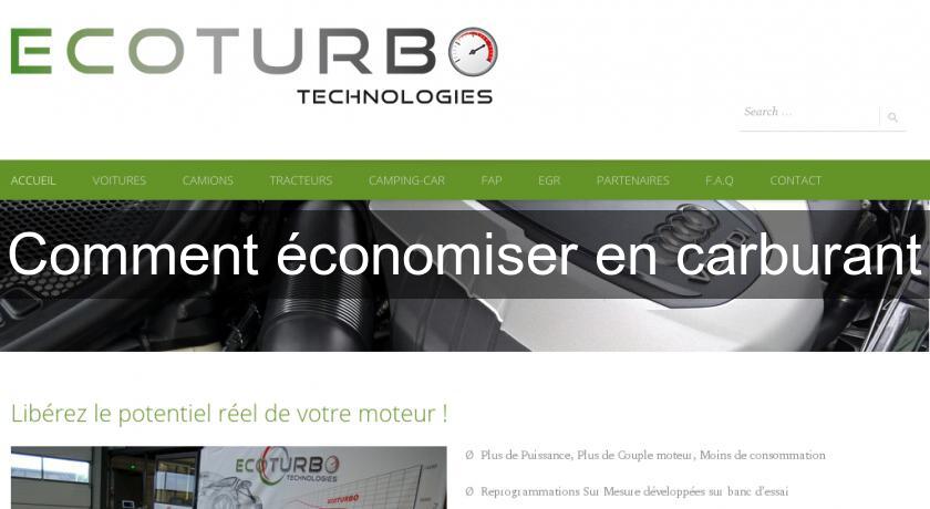 Comment économiser en carburant Comment économiser en carburant