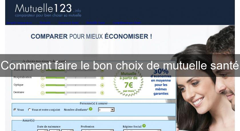 Comment faire le bon choix de mutuelle santé