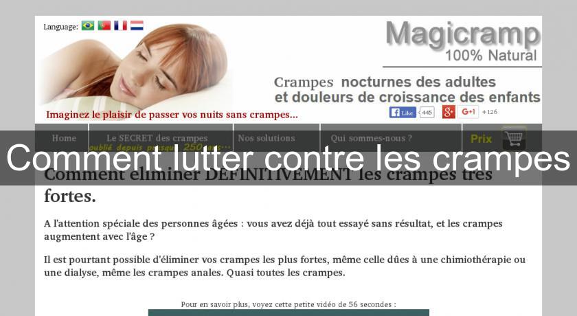 Comment lutter contre les crampes