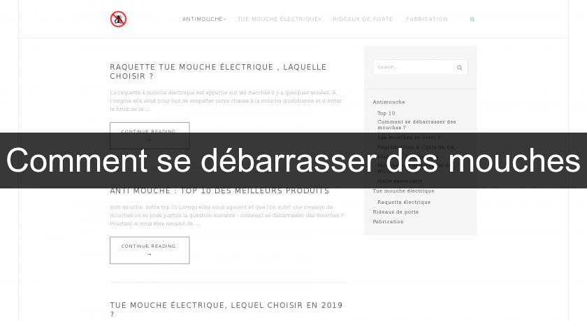 Comment se débarrasser des mouches Comment se débarrasser des mouches