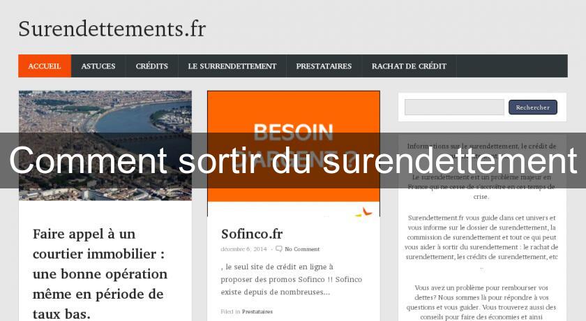 Comment sortir du surendettement Comment sortir du surendettement